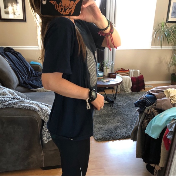 navy blue vans she graphic short sleeve tee M - Picture 4 of 6